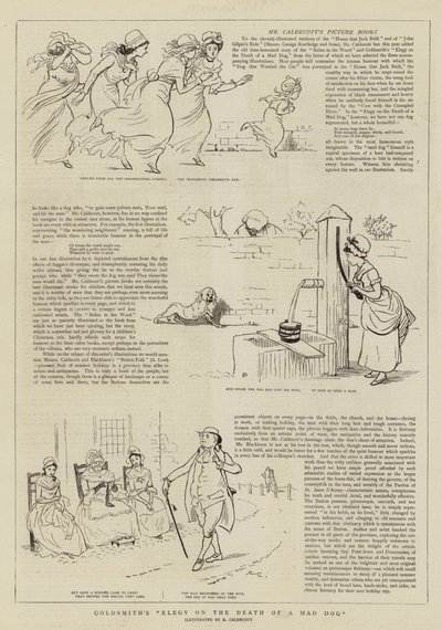 Elegía de Goldsmith sobre la muerte de un perro rabioso de Randolph Caldecott